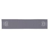 Personalisiertes Monogramm Kurzer Tischläufer (Horizontal)