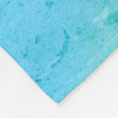 Personalisiertes Monogramm LAVISHLY LOVED Blue Fleecedecke (Ecke)