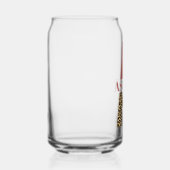Personalisiertes Monogramm Letter A Pink Leopard-D Dosenglas (Rechts)