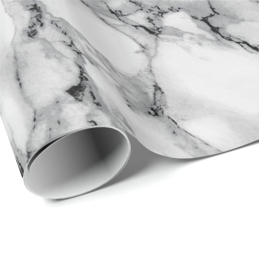 Personalisiertes Monogramm-Letter-Marmorverpackung Geschenkpapier (Rolleneckpunkt)