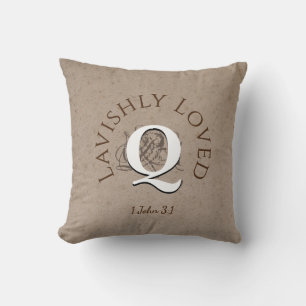 Personalisiertes Monogramm LIEBEVOLL Christian Kissen