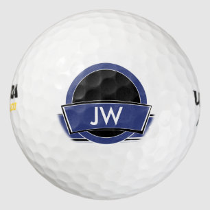 Personalisiertes Monogramm-Logo Golfball