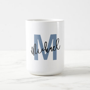 Personalisiertes Monogramm "M" mit dem Namen Micha Kaffeetasse