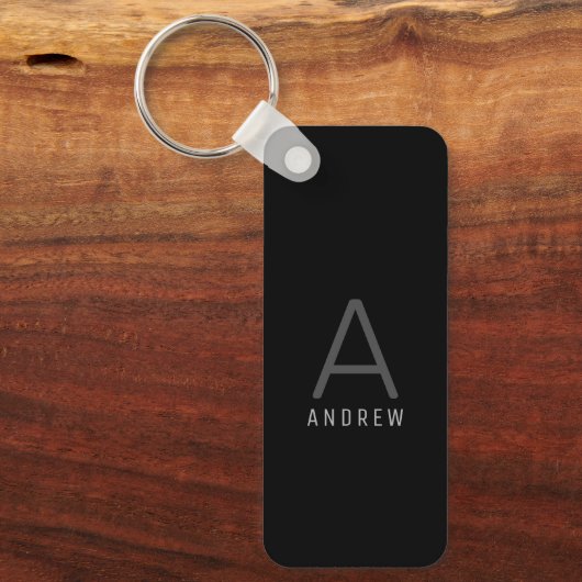 Personalisiertes Monogramm-Metal Schlüsselanhänger (Vorderseite)