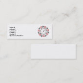 Personalisiertes Monogramm Mini Visitenkarte (Vorne/Hinten)