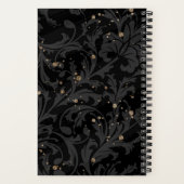 Personalisiertes Monogramm mit elegantem Hintergru Notizblock (Rückseite)