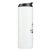 Personalisiertes Monogramm mit Name (A) Thermosbecher (Nach links gedreht)