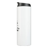 Personalisiertes Monogramm mit Name (A) Thermosbecher (Nach rechts gedreht)