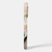 Personalisiertes Monogramm mit rosa Pfingstrosen Case-Mate iPhone Hülle (Rückseite / Rechts)