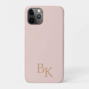Personalisiertes Monogramm mit rosafarbenem Gold Case-Mate iPhone Hülle