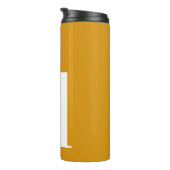 Personalisiertes Monogramm Modern Simple Thermosbecher (Nach rechts gedreht)