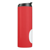 Personalisiertes Monogramm Modern Simple Thermosbecher (Nach links gedreht)