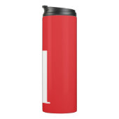 Personalisiertes Monogramm Modern Simple Thermosbecher (Nach rechts gedreht)