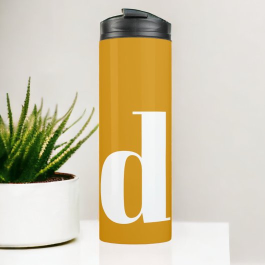Personalisiertes Monogramm Modern Simple Thermosbecher