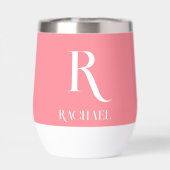 Personalisiertes Monogramm Modernes, stilvolles Ro (Rückseite)