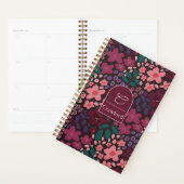 Personalisiertes Monogramm Moody Floral Planer (Anzeige)