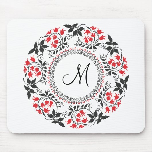 Personalisiertes Monogramm Mousepad (Vorne)