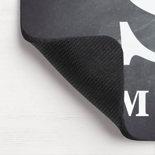 Personalisiertes Monogramm Mousepad (Ecke)