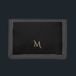 Personalisiertes Monogramm Muster Dreifach-Nylonwa Trifold Geldbörse<br><div class="desc">Benutzerdefiniertes,  personalisiertes,  modernes cooles schwarz kariertes Muster-Monogramm,  haltbare,  klassische,  dreifach gefaltete Nylontasche mit Banknoten voller Länge,  zwei Kreditkartentaschen und einem ID-Kartenfenster. Geben Sie einfach Ihre erste / Monogramm,  um anzupassen. Macht ein personalisiertes Geschenk für Geburtstag,  Hochzeit,  Geburtstag,  Vatertag,  Feiertage,  Weihnachten und vieles mehr.</div>