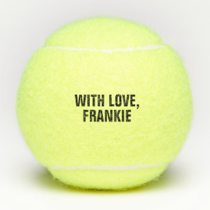 Personalisiertes Monogramm- & Namens-Hochzeitsgesc Tennisbälle