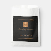 Personalisiertes Monogramm-Namensschild Geschenktütchen (Vorderseite)