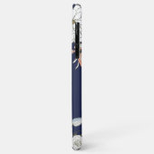 Personalisiertes Monogramm Navy Blink Pink Blue Fl Case-Mate iPhone Hülle (Hinten/Links)