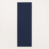 Personalisiertes Monogramm Navy Blue Retro Yogamatte (Rückseite)