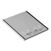 Personalisiertes Monogramm: Notepad Notizblock (angewinkelt)