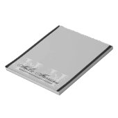 Personalisiertes Monogramm: Notepad Notizblock (Rotiert)