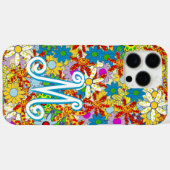 Personalisiertes Monogramm oder Blumenmuster Case-Mate iPhone Hülle (Rückseite (Horizontal))
