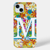 Personalisiertes Monogramm oder Blumenmuster Case-Mate iPhone Hülle (Rückseite)