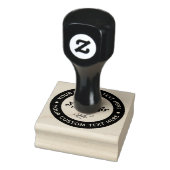 Personalisiertes Monogramm oder Text Ihres benutze Gummistempel (Stempel)
