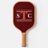 Personalisiertes Monogramm-Pickleball-Paddel Pickleball Schläger (Rückseite)