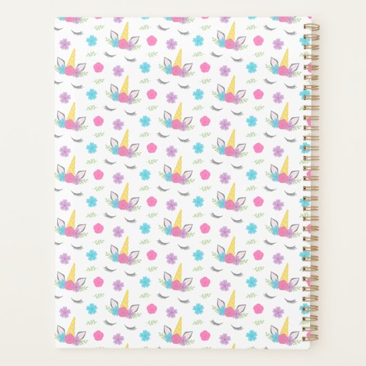 Personalisiertes Monogramm Planer (Rückseite)