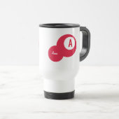 Personalisiertes Monogramm Reisebecher (VorderseiteRechts)