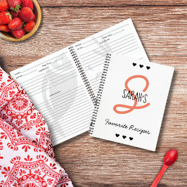 Personalisiertes Monogramm-Rezept Notizblock