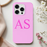 Personalisiertes Monogramm Rosa Anfangsbuchstaben Case-Mate iPhone Hülle<br><div class="desc">Fügen Sie mit unserem Personalisierten Monogram Pink Initial Phone Case eine Touch Eleganz hinzu. Dieses elegante und moderne Design überzeugt durch seinen persönlichen Stil. Der weiche pastellrosa Hintergrund wird durch eine individuell anpassbare Monogramm-Initiale ergänzt,  was es zu einem einzigartigen Accessoire macht,  das sowohl praktisch als auch modern ist.</div>