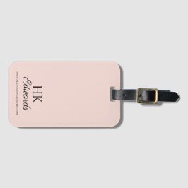 Personalisiertes Monogramm rosa Luggy Gepäckanhänger