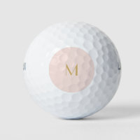 Personalisiertes Monogramm, rosa und goldfarben |