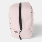 Personalisiertes Monogramm Rosa Waschbeutel (Rechts)