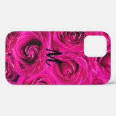Personalisiertes Monogramm Rose Case-Mate iPhone Hülle (Rückseite (Horizontal))