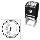 Personalisiertes Monogramm Runde Selbstfarben S Permastempel (Beispiel)