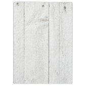 Personalisiertes Monogramm rustikal Klemmbrett (Rückseite)