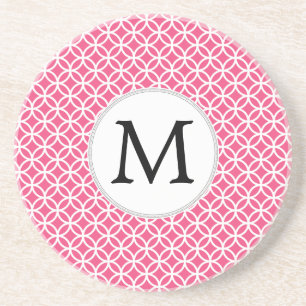 Personalisiertes Monogramm Sandstein Untersetzer
