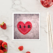 Personalisiertes Monogramm Serviette (Beispiel)
