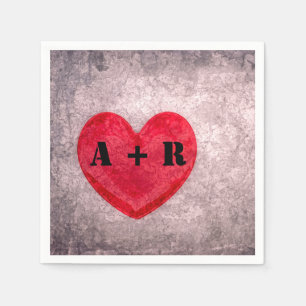 Personalisiertes Monogramm Serviette