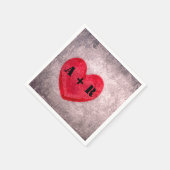 Personalisiertes Monogramm Serviette (Ecke)