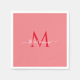 Personalisiertes Monogramm Serviette