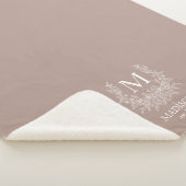 Personalisiertes Monogramm Sherpadecke (3/4)