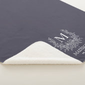 Personalisiertes Monogramm Sherpadecke (3/4)